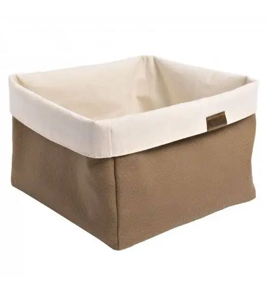 VERLO Koszyk / torba na pieczywo 19,5 x 19,5 cm / brązowa