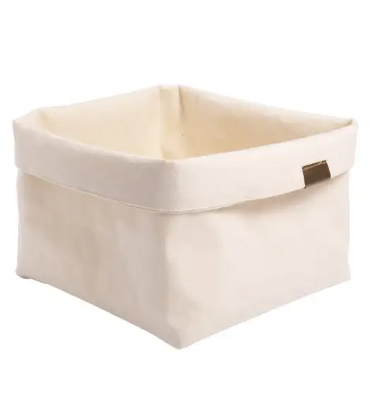 VERLO Koszyk / torba na pieczywo 19,5 x 19,5 cm / ecru