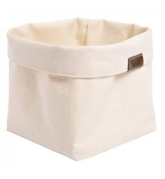 VERLO Koszyk / torba na pieczywo 12,5 x 12,5 cm / ecru
