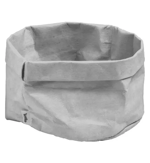 VERLO Koszyk / torba na pieczywo 17,5 x 16 cm / szara