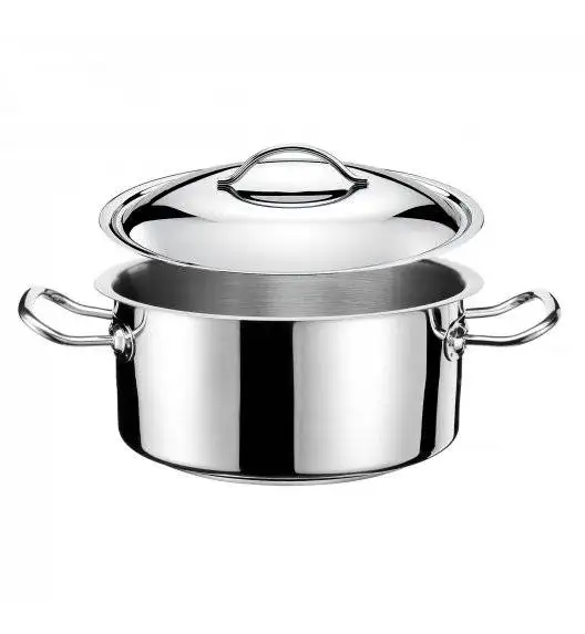 TOM-GAST EXCLUSIVE Garnek niski 16 cm z pokrywką / stal nierdzewna 18/10