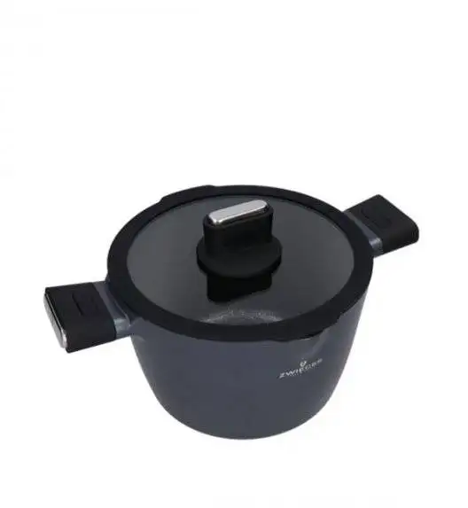 ZWIEGER VESNA Garnek wysoki 4,5 l z pokrywką 22 cm / GREBLON C3 non-stick / indukcja