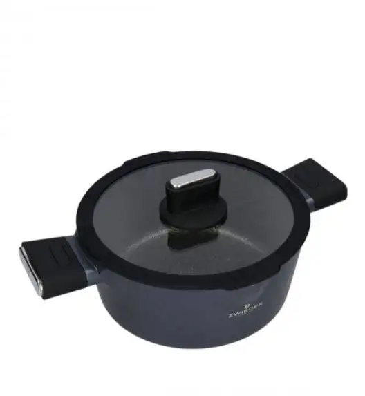 ZWIEGER VESNA Garnek 3,5 l z pokrywką 24 cm / GREBLON C3 non-stick / indukcja