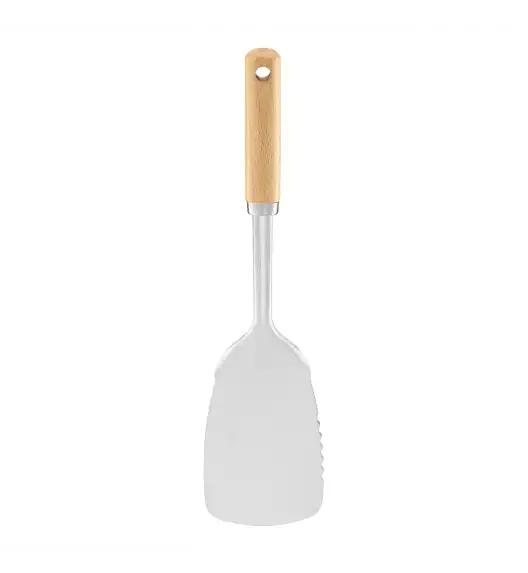 AMBITION NATURAL Łopatka z ząbkami 33,4 cm / stal nierdzewna + drewno bukowe