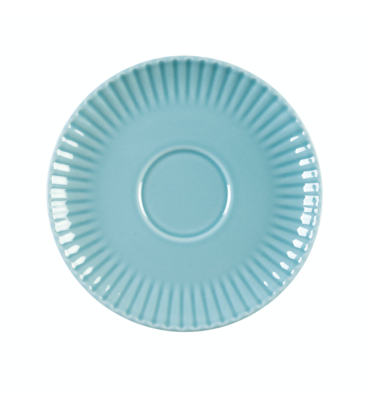 LUBIANA DAISY WATERFALL K6 Serwis obiadowo - kawowy 6 osób / 42 elementy / turkusowy