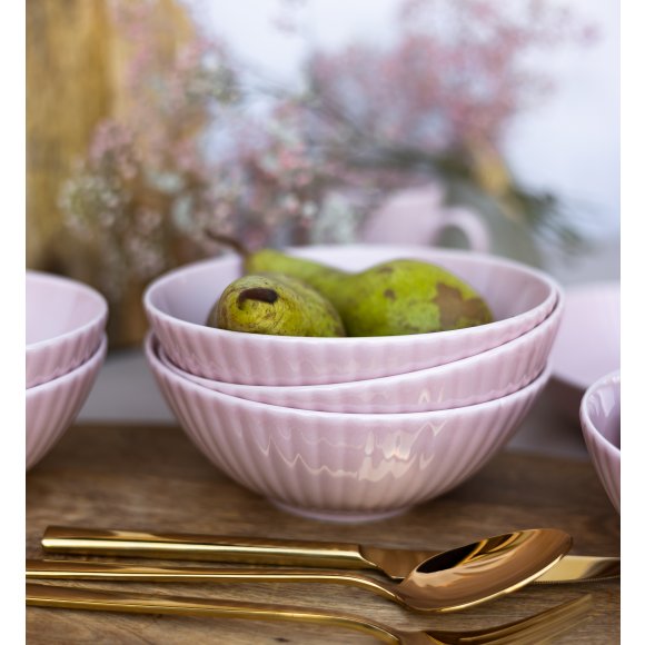 LUBIANA DAISY SUNSET K7 Komplet 6 x salaterka 17 cm / różowy