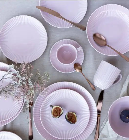 LUBIANA DAISY SUNSET K7 Komplet 6 x salaterka 17 cm / różowy