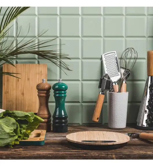 AMBITION NATURAL Wyciskacz do czosnku / stal nierdzewna + drewno bukowe