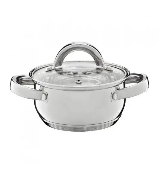 AMBITION BERRY Garnek z pokrywką 14 cm 1,1 l / stal nierdzewna 