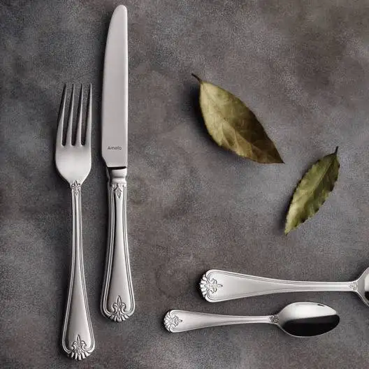AMEFA DUKE Sztućce UE 6x Widelec obiadowy LUZ stal 18/10