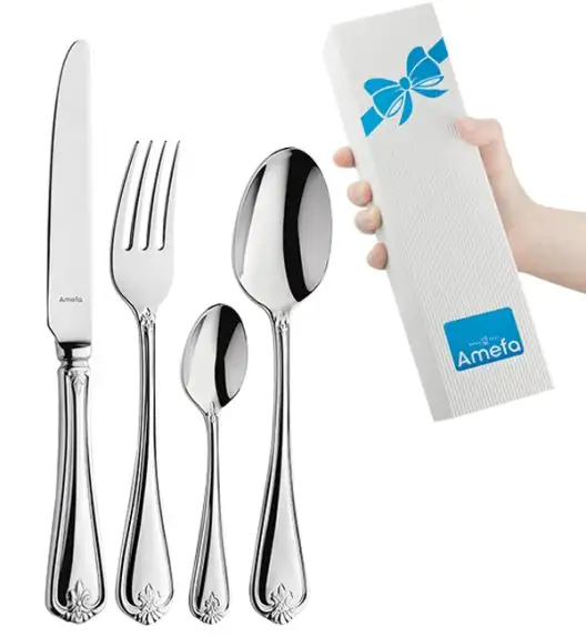 AMEFA DUKE Sztućce UE Komplet 48 el  pudełko składane / 12 os / połysk