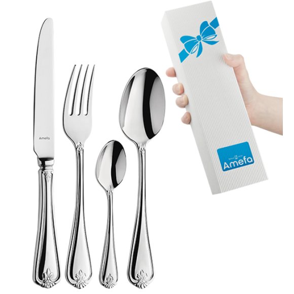 AMEFA DUKE Sztućce UE Komplet 48 el  pudełko składane / 12 os / połysk