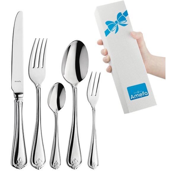 AMEFA DUKE Sztućce UE Komplet 60 el pudełko składane / 12 os / połysk