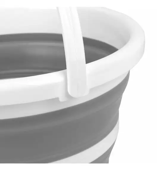 TADAR SILICO Składane wiadro silikonowe 10 L / szare