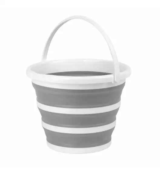 TADAR SILICO Składane wiadro silikonowe 10 L / szare