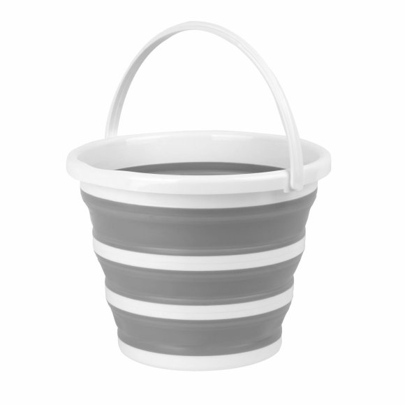 TADAR SILICO Składane wiadro silikonowe 10 L / szare