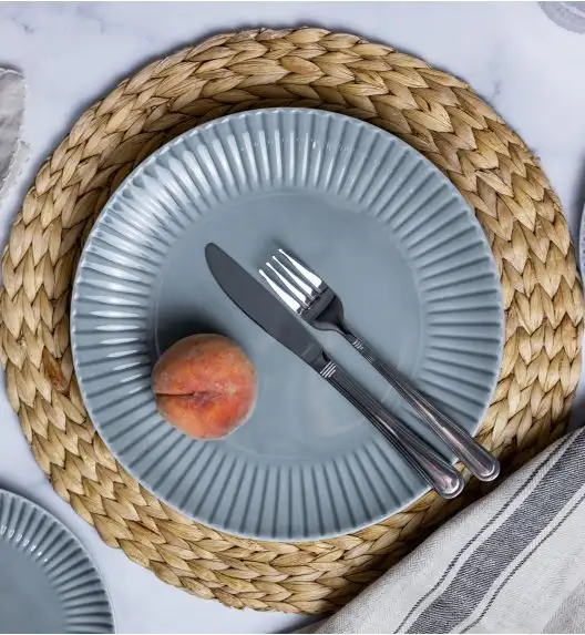 LUBIANA DAISY CLOUD K1 Serwis obiadowo - kawowy 6 osób / 30 elementów / szary