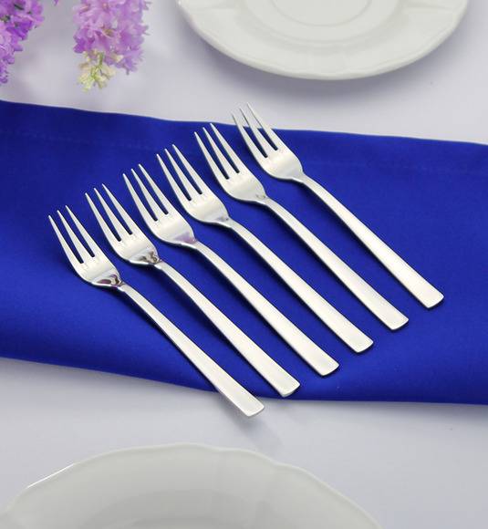 AMBITION PRATO Sztućce Widelczyki do ciasta w pudełku 12 elementów / 12 osób