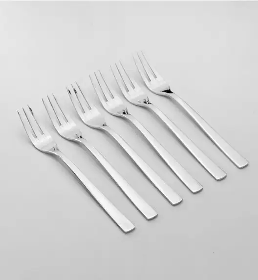 AMBITION PRATO Sztućce Widelczyki do ciasta w pudełku 12 elementów / 12 osób