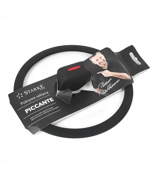 STARKE PRO PICCANTE Pokrywka szklana 20 cm / silikonowy rant