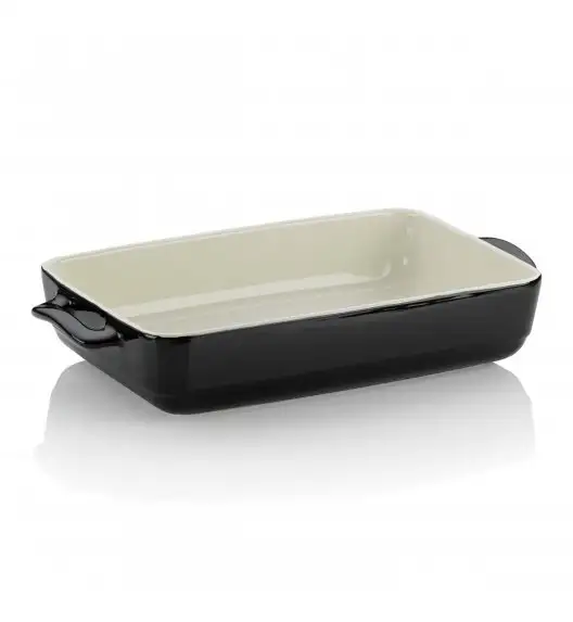 KELA MALIN Żaroodporne, ceramiczne naczynie do zapiekania 37,5 x 22 x 7 cm / czarne