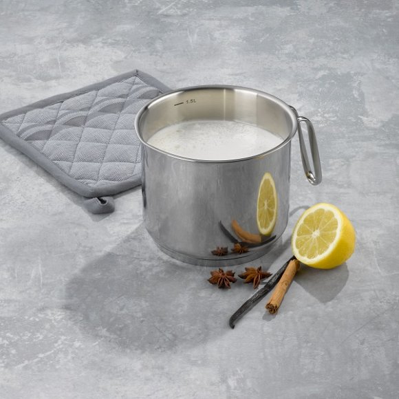 KELA FLAVORIA Stalowy garnek do mleka / 1,6 l