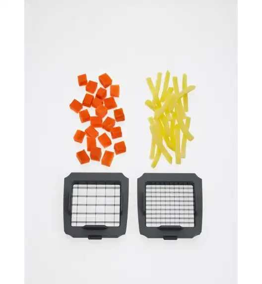 LURCH Krajalnica z pojemnikiem do warzyw i owoców / biało-szara