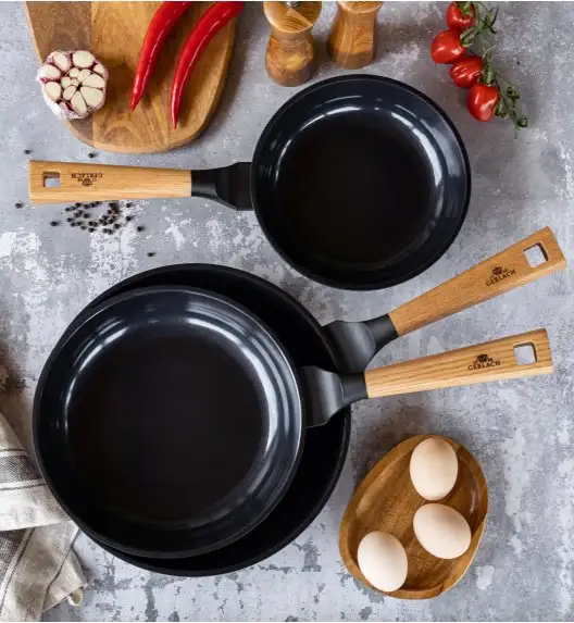 GERLACH NATUR EVO Komplet patelni 24, 28 cm z powłoką ceramiczną ILAG Non-Stick