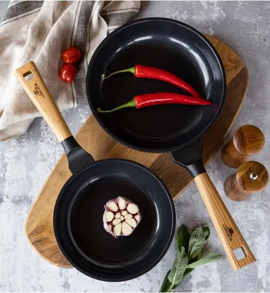 GERLACH NATUR EVO Komplet patelni 24, 28 cm z powłoką ceramiczną ILAG Non-Stick