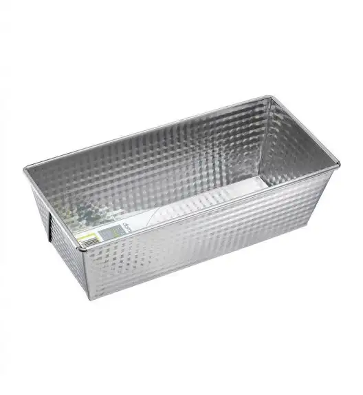 DOMOTTI SZARLOTTA Keksówka karbowana 25 x 12 x 8 cm / stal nierdzewna