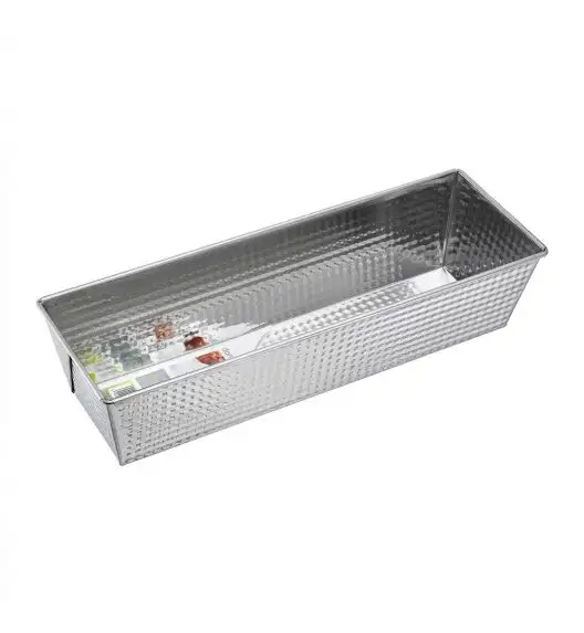 DOMOTTI SZARLOTTA Keksówka karbowana 35 x 12 x 8 cm / stal nierdzewna