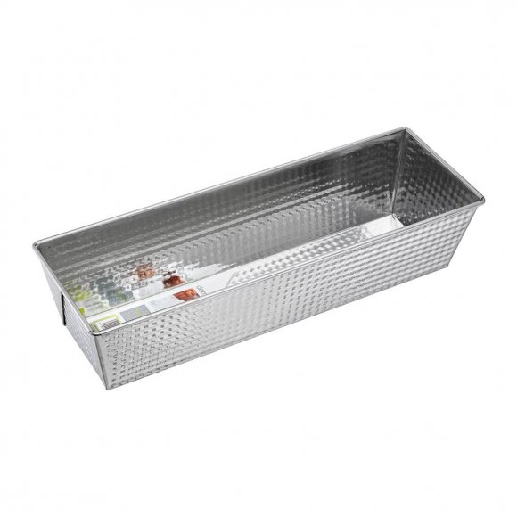 DOMOTTI SZARLOTTA Keksówka karbowana 35 x 12 x 8 cm / stal nierdzewna