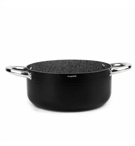 KonigHOFFER HARRISON Garnek z pokrywką 24 cm / powłoka Multistone / indukcja