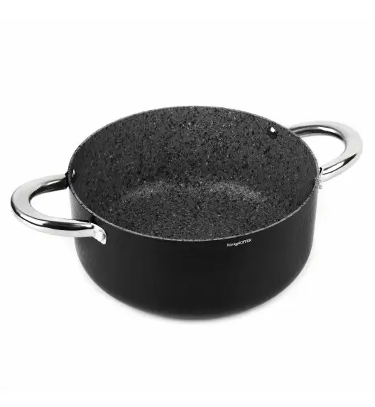 KonigHOFFER HARRISON Garnek z pokrywką 24 cm / powłoka Multistone / indukcja