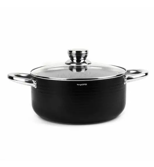 KonigHOFFER HARRISON Garnek z pokrywką 24 cm / powłoka Multistone / indukcja