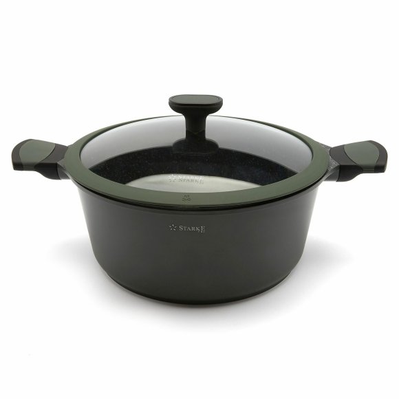 STARKE PRO VIRIDI Garnek 28 x 12,5 cm z pokrywką / Greblon® C3