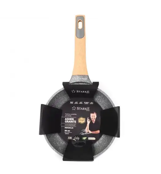 STARKE PRO ASHEN GRANITE Patelnia 20 cm / Greblon® C3