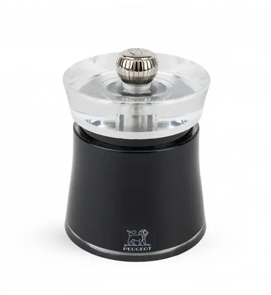 WYPRZEDAŻ! PEUGEOT BALI Młynek do pieprzu 8 cm / czarny / akryl + stal nierdzewna 