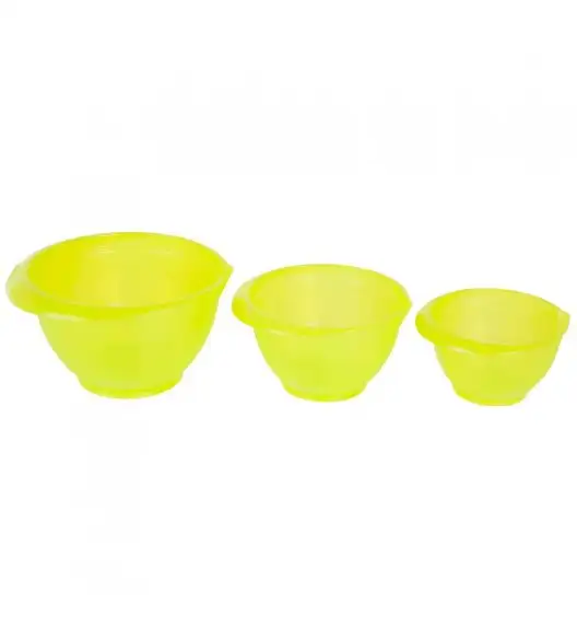 DOMOTTI CINDY Komplet 3 misek 1 / 2 / 3 l / tworzywo sztuczne / zielone