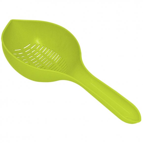 DOMOTTI OTELLO Łyżka cedzakowa / zielona / tworzywo sztuczne