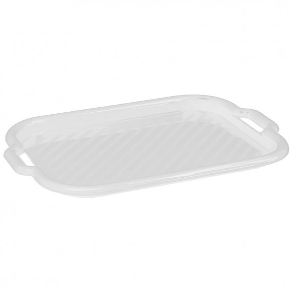 DOMOTTI CLEVER Taca do serwowania 53 x 37 cm z tworzywa sztucznego / biały
