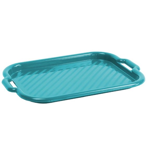 DOMOTTI CLEVER Taca do serwowania 40 x 28 cm z tworzywa sztucznego / niebiska