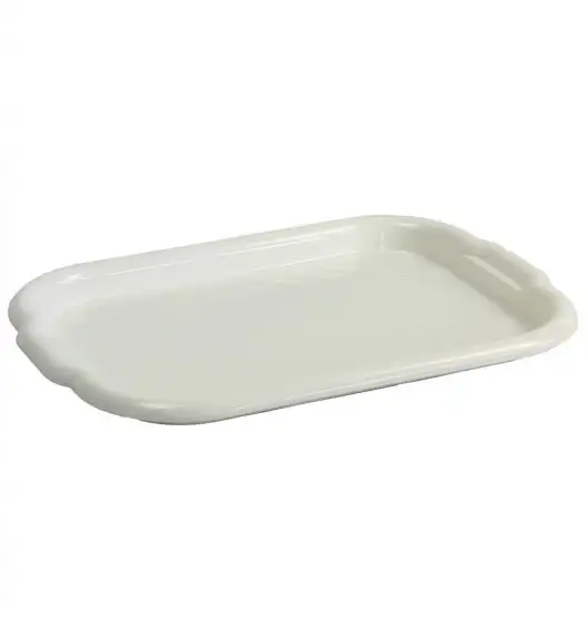 DOMOTTI CLEVER Taca do serwowania 40 x 28 cm z tworzywa sztucznego / biała