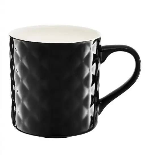 AMBITION GLAMOUR Kubek pikowany 420 ml czarny