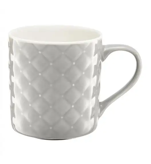 AMBITION GLAMOUR Kubek pikowany 420 ml jasnoszary