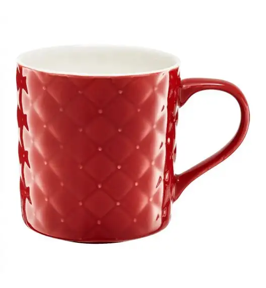 AMBITION GLAMOUR Kubek pikowany 420 ml czerwony 