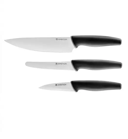 AMBITION ASPIRO Komplet 3 noży / stal nierdzewna