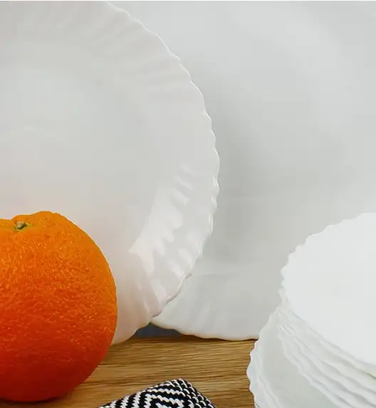 WYPRZEDAŻ! LUMINARC OPAL MUSZELKA Talerz deserowy 19 cm / szkło