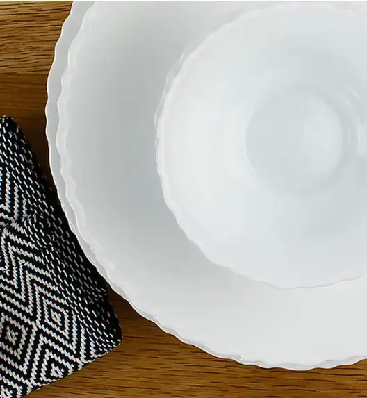 WYPRZEDAŻ! LUMINARC OPAL MUSZELKA Talerz deserowy 19 cm / szkło