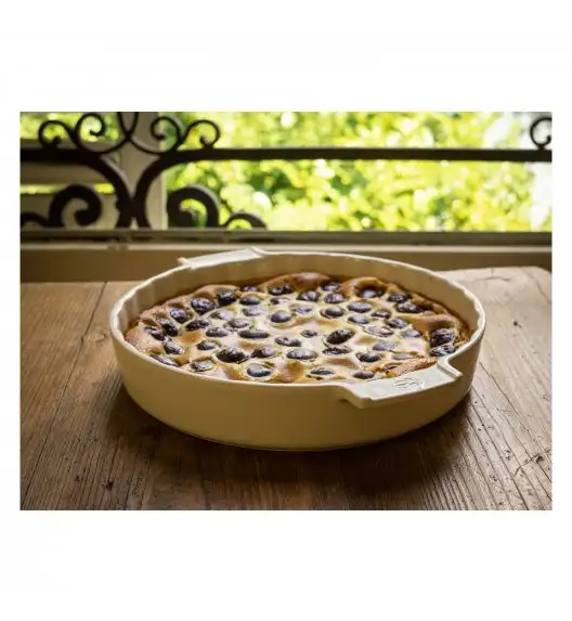 PEUGEOT APPOLIA Naczynie do tarty / 30 cm / ecru